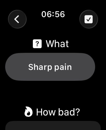 Logging on the watch